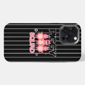 Etui iPhone 13 Pro Max Funny trois piggy (Verso Horizontal)