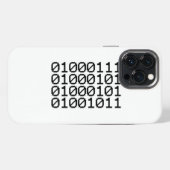 Etui iPhone 13 Pro Max GEEK Binaire (Verso Horizontal)