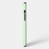 Etui iPhone 13 Pro Max gingham vert citron (Côté gauche)