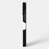 Etui iPhone 13 Pro Max Grand Initial | Typographie Moderne | Noir (Côté gauche)