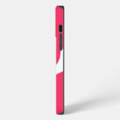 Etui iPhone 13 Pro Max Grand Initial | Typographie Moderne | Rose (Côté gauche)