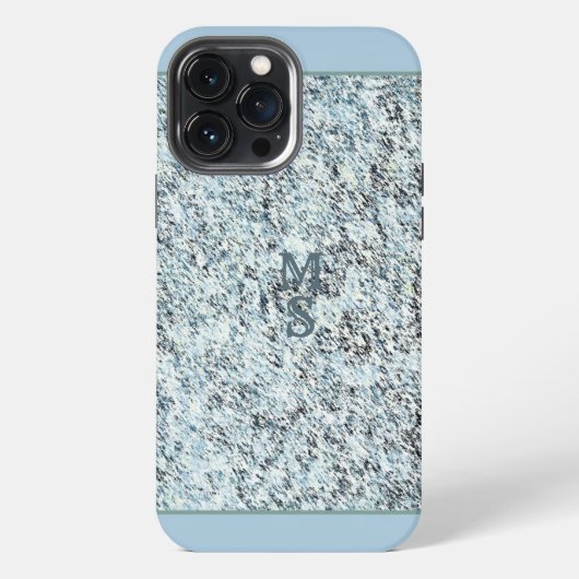 Etui iPhone 13 Pro Max Granit incisé (Verso)