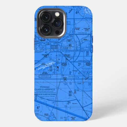 Etui iPhone 13 Pro Max Graphique aéronautique (Verso)