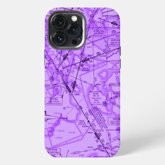 Etui iPhone 13 Pro Max Graphique aéronautique (Verso)