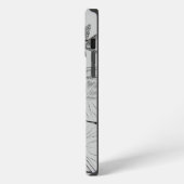 Etui iPhone 13 Pro Max Gravure de nénuphars (Côté gauche)