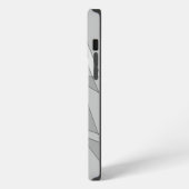 Etui iPhone 13 Pro Max Gris Géométrique (Côté gauche)