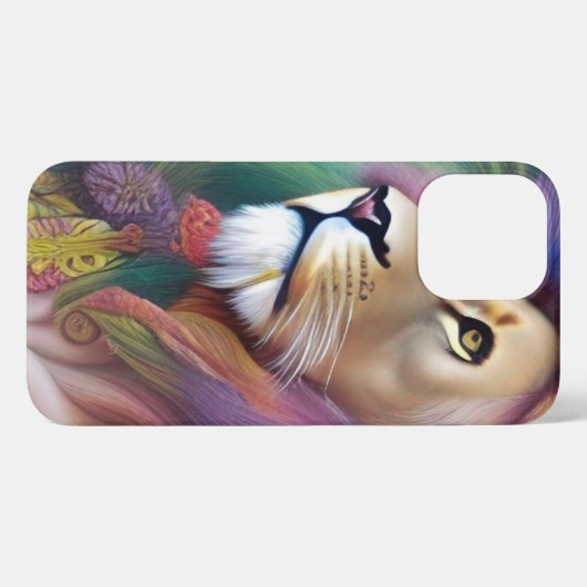 Etui iPhone 13 Pro Max Guide spirituel éthéré LION (Verso Horizontal)