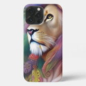 Etui iPhone 13 Pro Max Guide spirituel éthéré LION (Verso)