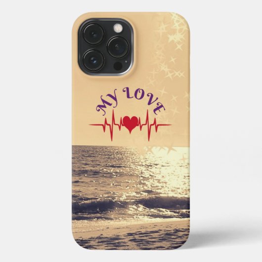 Etui iPhone 13 Pro Max Heartbeat Love (Verso)