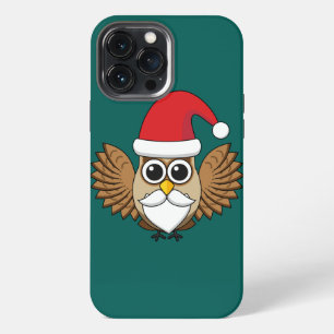Etui iPhone 13 Pro Max Hibou Père Noël