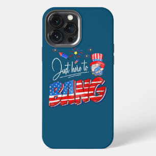 Etui iPhone 13 Pro Max Ici juste pour faire la fête 4 juillet Drôle d'Amé