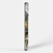 Etui iPhone 13 Pro Max Illusion d'optique abstrait 3D fractal avec profon (Côté droit)
