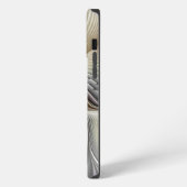 Etui iPhone 13 Pro Max Illusion d'optique abstrait 3D fractal avec profon (Côté gauche)
