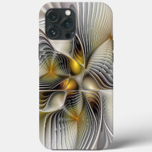 Etui iPhone 13 Pro Max Illusion d'optique abstrait 3D fractal avec profon