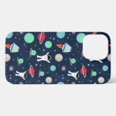 Etui iPhone 13 Pro Max Illustration du Motif spatial (Verso Horizontal)