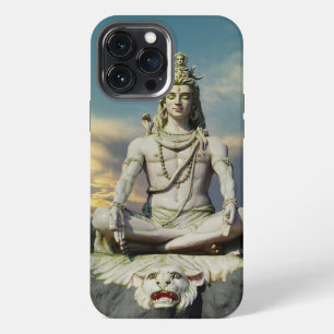 Etui iPhone 13 Pro Max Image de Dieu Shiva en méditation