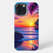 Etui iPhone 13 Pro Max Imaginaire Tropical Beach Two (Verso)