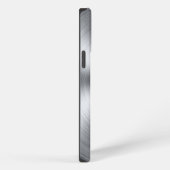 Etui iPhone 13 Pro Max Impression acier inoxydable Sunburst (Côté droit)