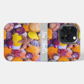 Etui iPhone 13 Pro Max Impression de coquillages (Verso Horizontal)