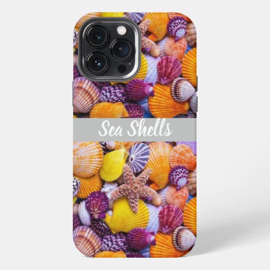 Etui iPhone 13 Pro Max Impression des coques de mer (Verso)