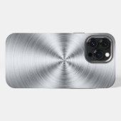 Etui iPhone 13 Pro Max Impression inoxydable Sunburst (Verso Horizontal)
