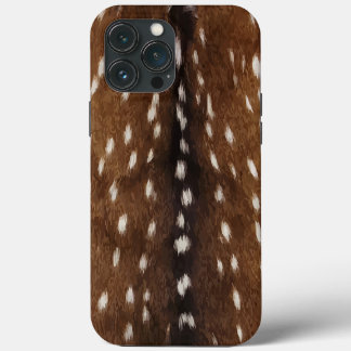 Etui iPhone 13 Pro Max Impression sur peau de cerf Axis exotique vintage