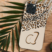 Etui iPhone 13 Pro Max Imprimé léopard gras Pop Initial Naturel