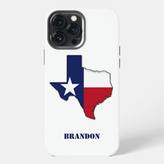 Etui iPhone 13 Pro Max Indicateur d'état moderne Texas (Verso)