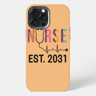 Etui iPhone 13 Pro Max Infirmière Est 2031 RN Diplôme de l'école d'infirm