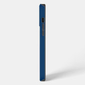 Etui iPhone 13 Pro Max Initiales de monogramme bleu marine élégant (Côté gauche)