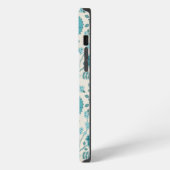 Etui iPhone 13 Pro Max Jacobean Floral Big Motif Tee sur Crème (Côté gauche)