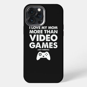 Etui iPhone 13 Pro Max J'aime Maman Jeu Vidéo Garçons Enfants Adolescent