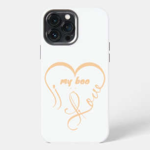 Etui iPhone 13 Pro Max J'aime mon Boo • Pour toujours et à jamais ^_^