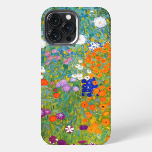 Etui iPhone 13 Pro Max Jardin de fleurs par Gustav Klimt Floral vintage