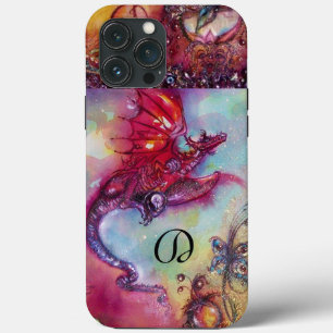 ETUI iPhone 13 PRO MAX JARDIN DES OMBRES PERDUES / DRAGON ROUGE VOLANT