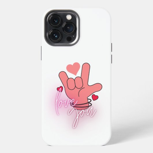 Etui iPhone 13 Pro Max Je t'aime.w (Verso)