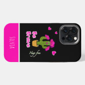 Etui iPhone 13 Pro Max Joli cactus vert (Verso Horizontal)
