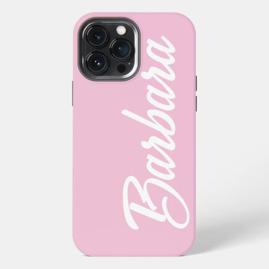 Etui iPhone 13 Pro Max Joli Nom Féminin Rose (Verso)