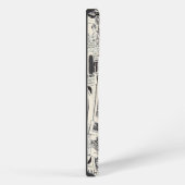 Etui iPhone 13 Pro Max Journal ancien (Côté droit)
