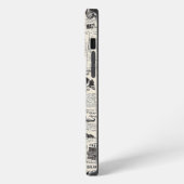 Etui iPhone 13 Pro Max Journal ancien (Côté gauche)