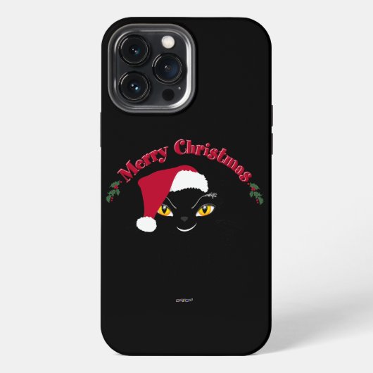 Etui iPhone 13 Pro Max Joyeux Noël Kitty Cat (Verso)