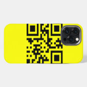 Etui iPhone 13 Pro Max ‹ Joyeux visage souriant Emoji — Code QR (Verso Horizontal)
