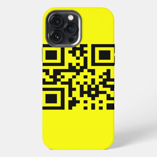 Etui iPhone 13 Pro Max ‹ Joyeux visage souriant Emoji — Code QR (Verso)