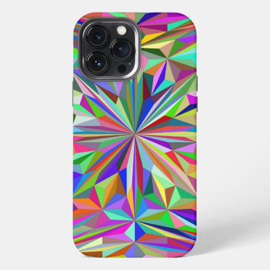 Etui iPhone 13 Pro Max kaléidoscope Abstrait (Verso)