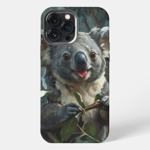 Etui iPhone 13 Pro Max Koala et eucalyptus