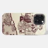 Etui iPhone 13 Pro Max La dame boit du thé  (Verso Horizontal)