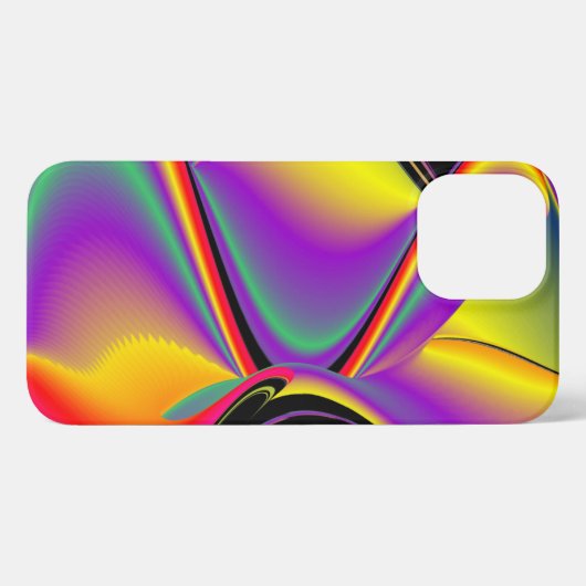 Etui iPhone 13 Pro Max La magie des couleurs Abstrait Rainbowart 3D (Verso Horizontal)