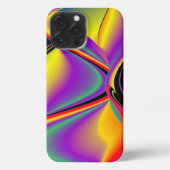 Etui iPhone 13 Pro Max La magie des couleurs Abstrait Rainbowart 3D (Verso)
