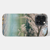 Etui iPhone 13 Pro Max lac des cerisiers en fleurs (Verso Horizontal)