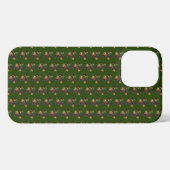 Etui iPhone 13 Pro Max L'action de grâce sur le vert Paw Silhouette anima (Verso Horizontal)